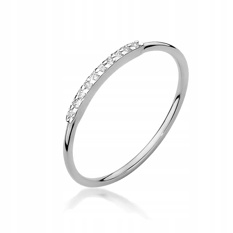 

Pierścionek Z Białego Złota Z Brylantami 0,05ct