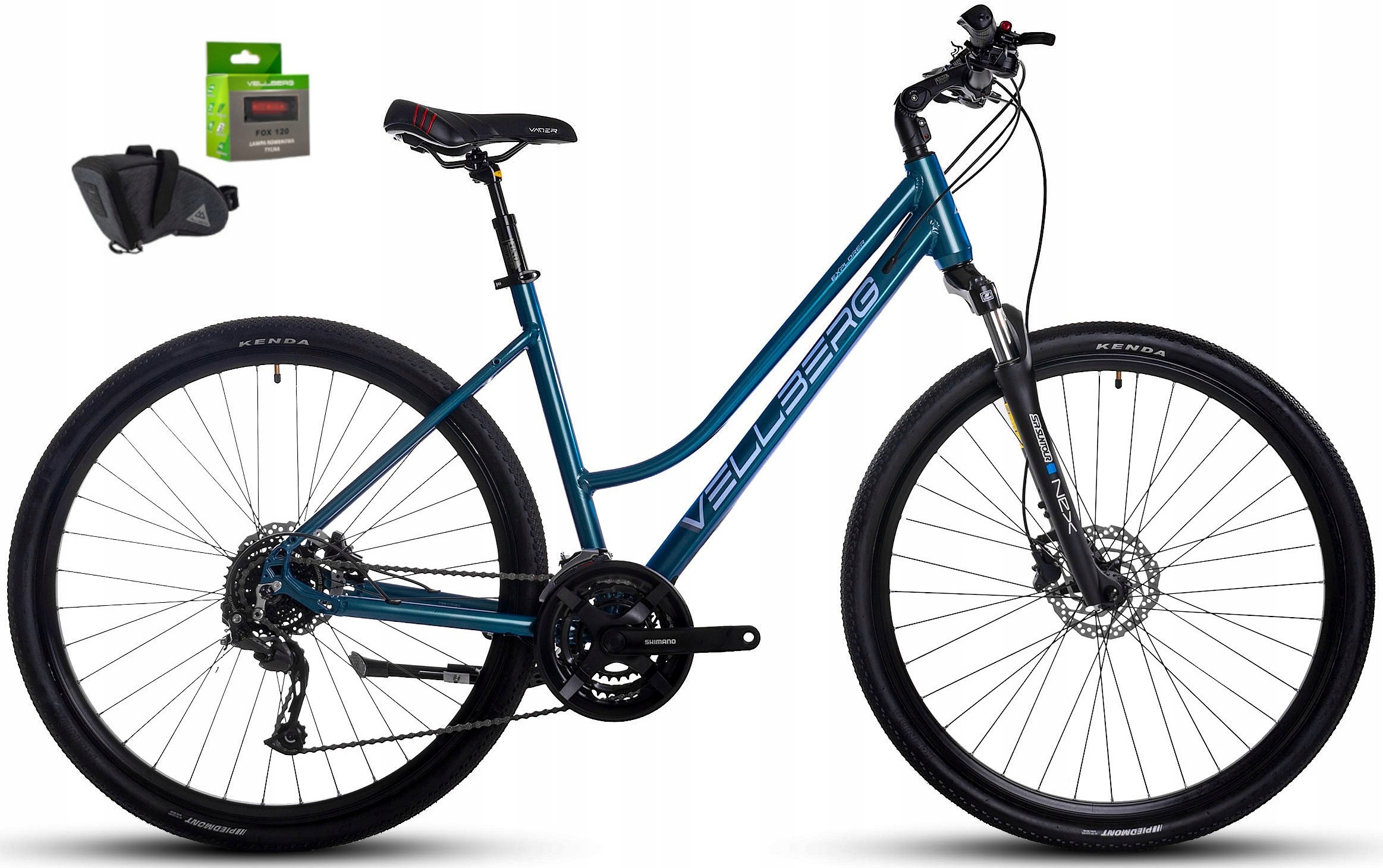 Rower Crossowy Damski 28 Vellberg Explorer 2.0 Disc 3x8 20 Idylic Blue 2025