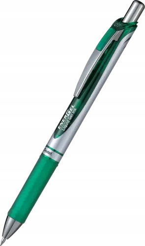 PIÓRO KULKOWE ŻELOWE DŁUGOPIS PENTEL ENERGEL 0.7 mm BL77 ZIELONE