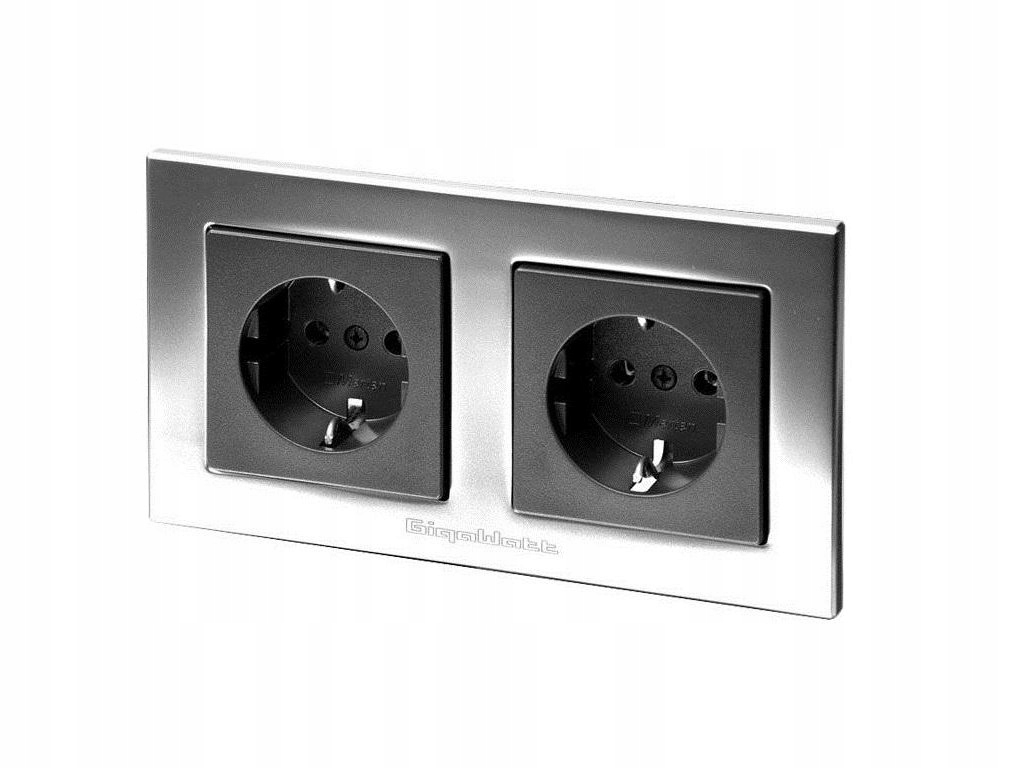 Gniazdo zasilające DC żeńskie Gigawatt G-044 Duplex Schuko