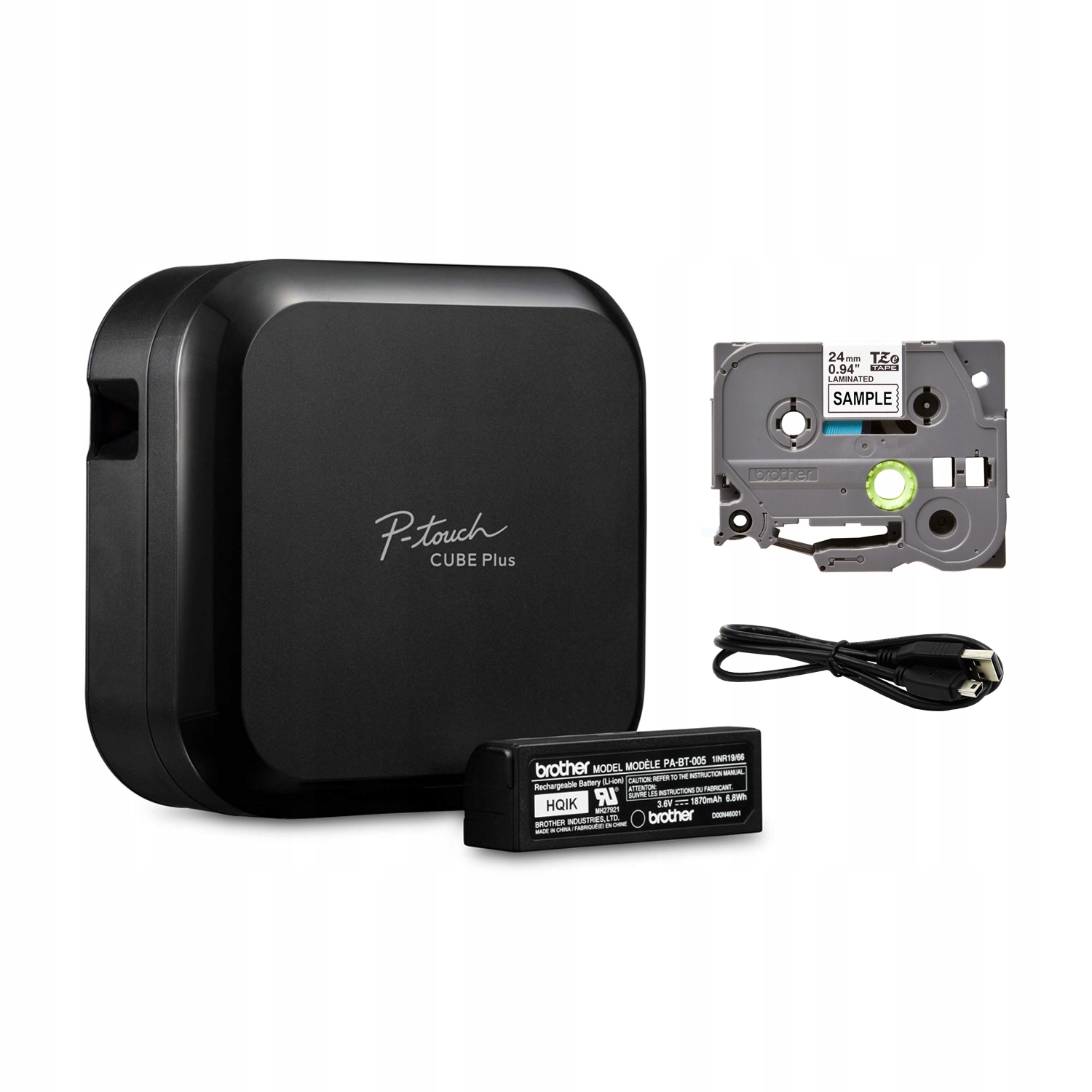 Tlačiareň Brother Cube Plus PT-P710BT s akumulátorom páska TZe-251 24 mm