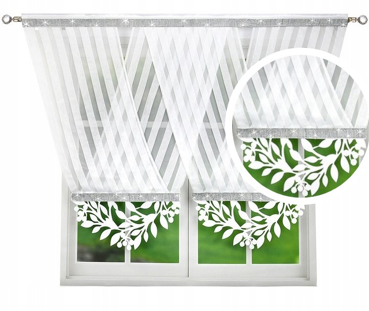 

Firany Panele Ażurowe do Salonu Firana Woal Panel