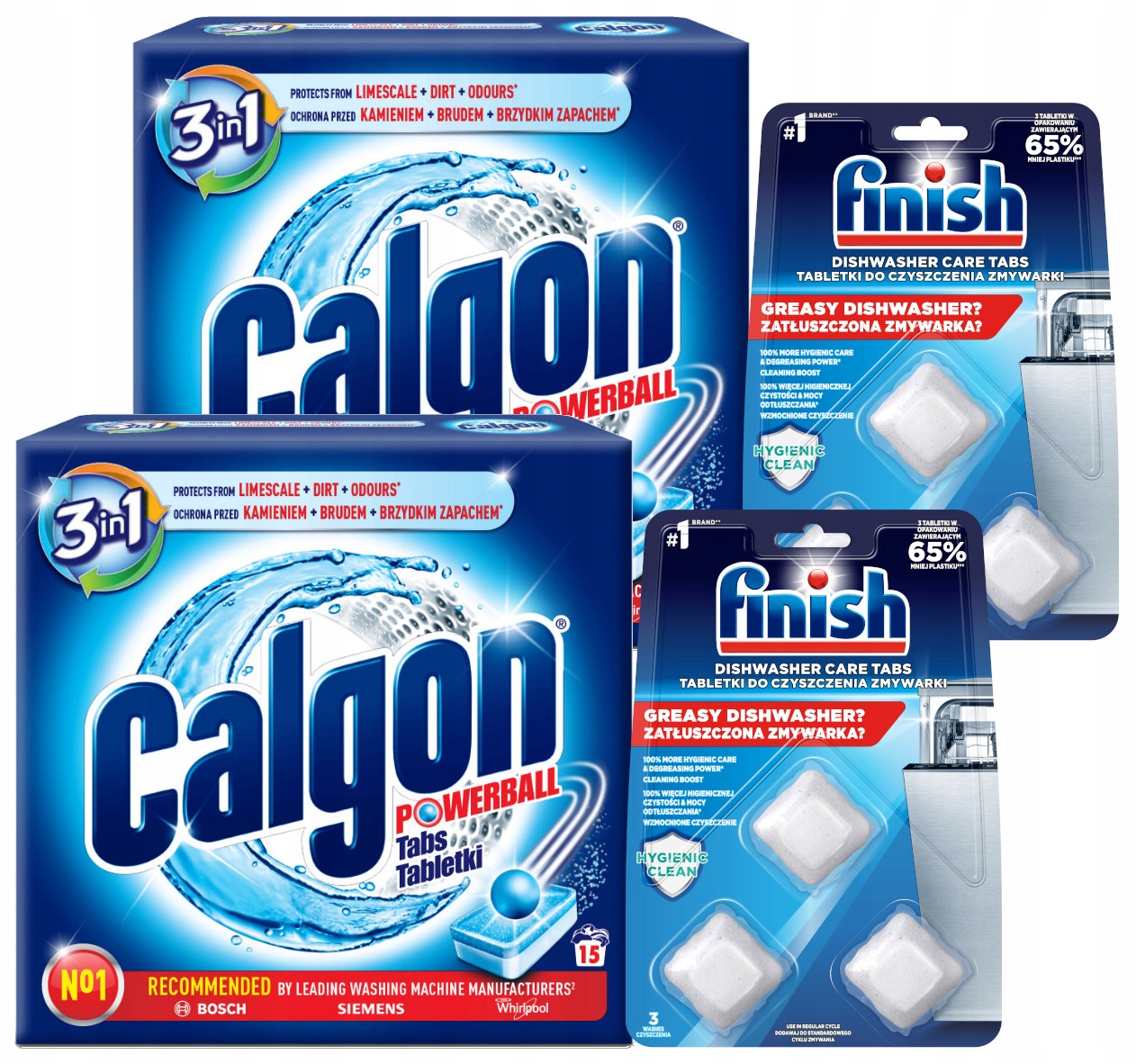 

Finish Calgon zestaw odkamieniacz pralki zmywarki