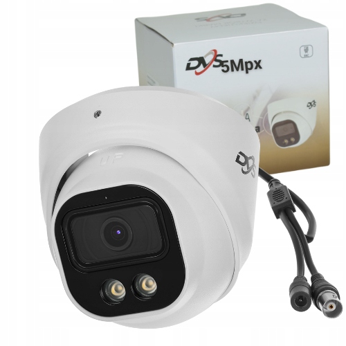 Venkovní Kamera Dual Light 5Mpx Analog Bílá Analogová Kopulová Kamera