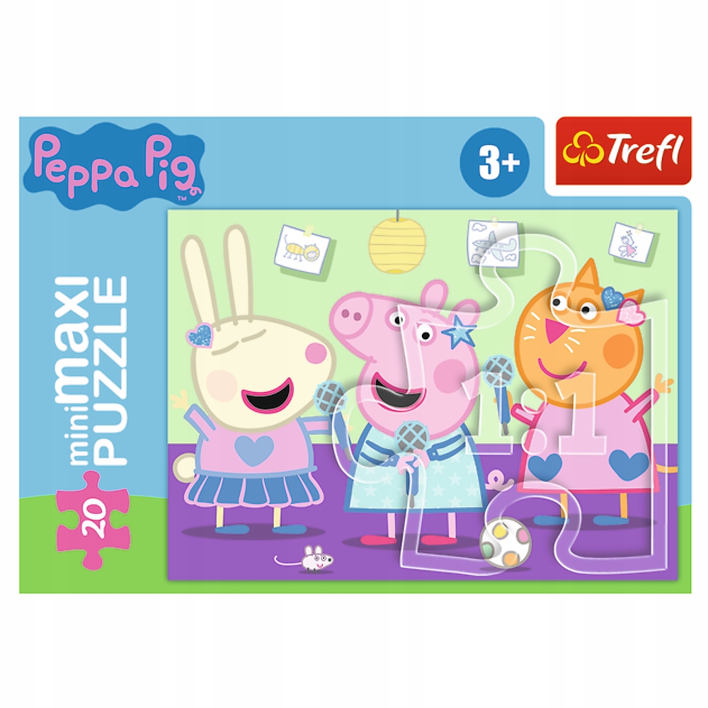 Puzzle 20 el MiniMaxi ŚWINKA PEPPA Trefl 21126 Kod producenta 21126