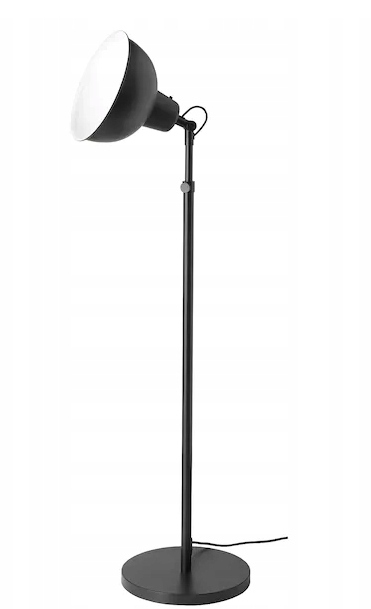 Ikea Skurup Podlahová lampa 118-187 cm čierna