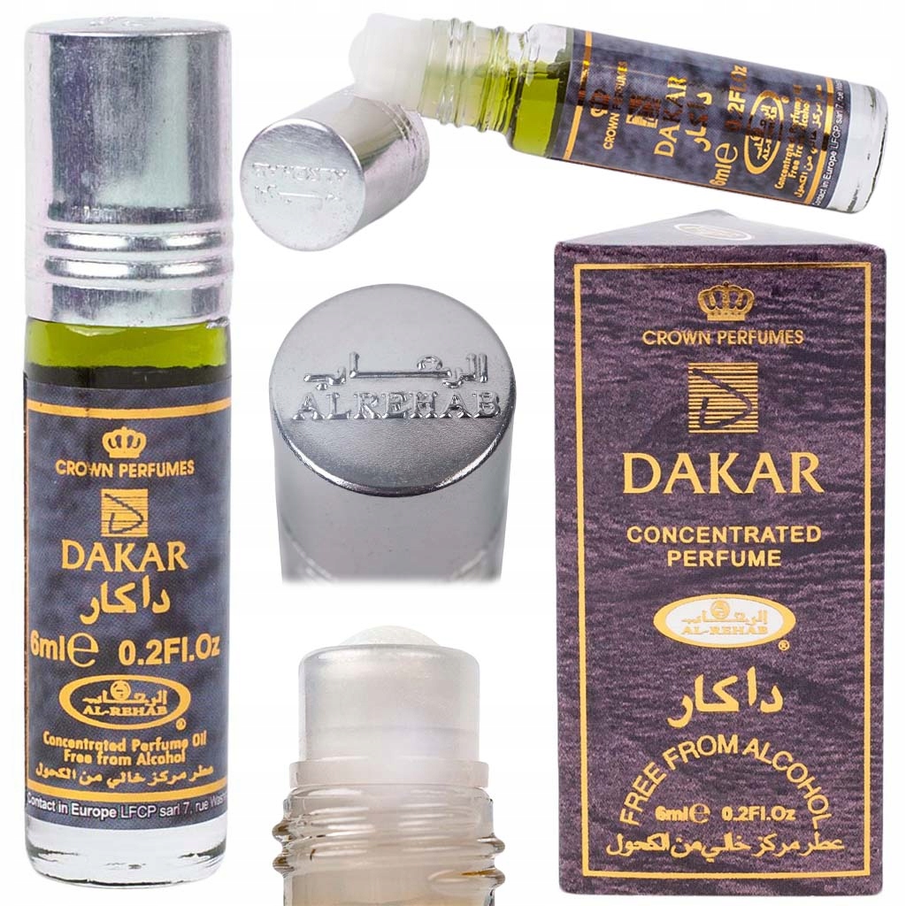 Perfumy Męskie AL-REHAB DAKAR Leśne Chłodne Intensywne w Olejku