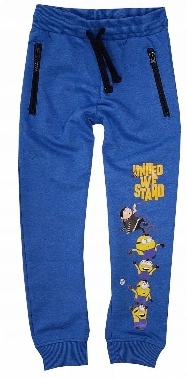 

Spodnie Dresowe chłopięce Minionki zamki 134 R045o