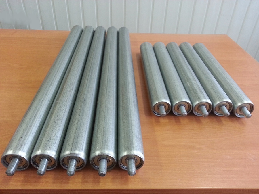 ROLKA ROLKI TRANSPORTOWE TAŚMOCIĄG PODAJNIK ROLOTOK 1200/42 mm OCYNK Akcesoria i osprzęt rolki