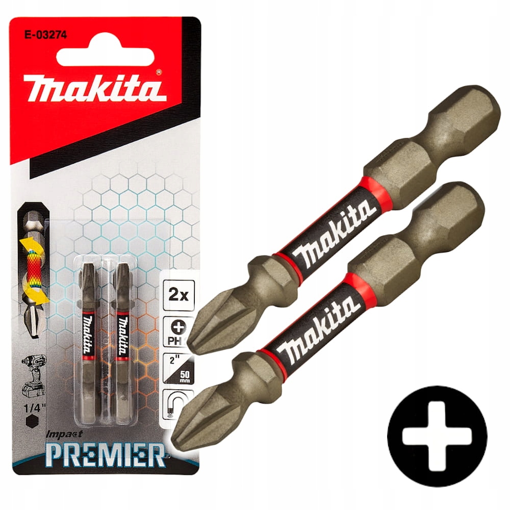 

Końcówka wkręcająca Bit Makita PH2 50mm E-03274