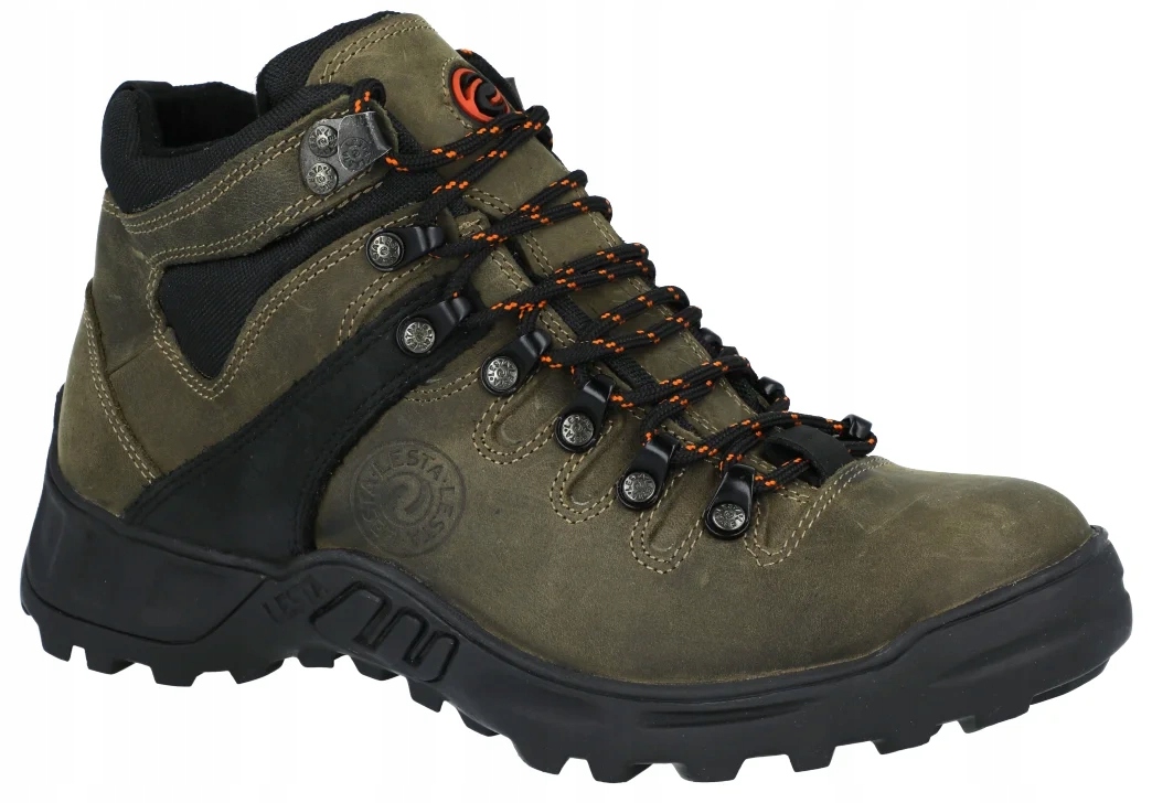 Trekové kožené boty Lest 6157 trekkingové horské outdoorové boty R42