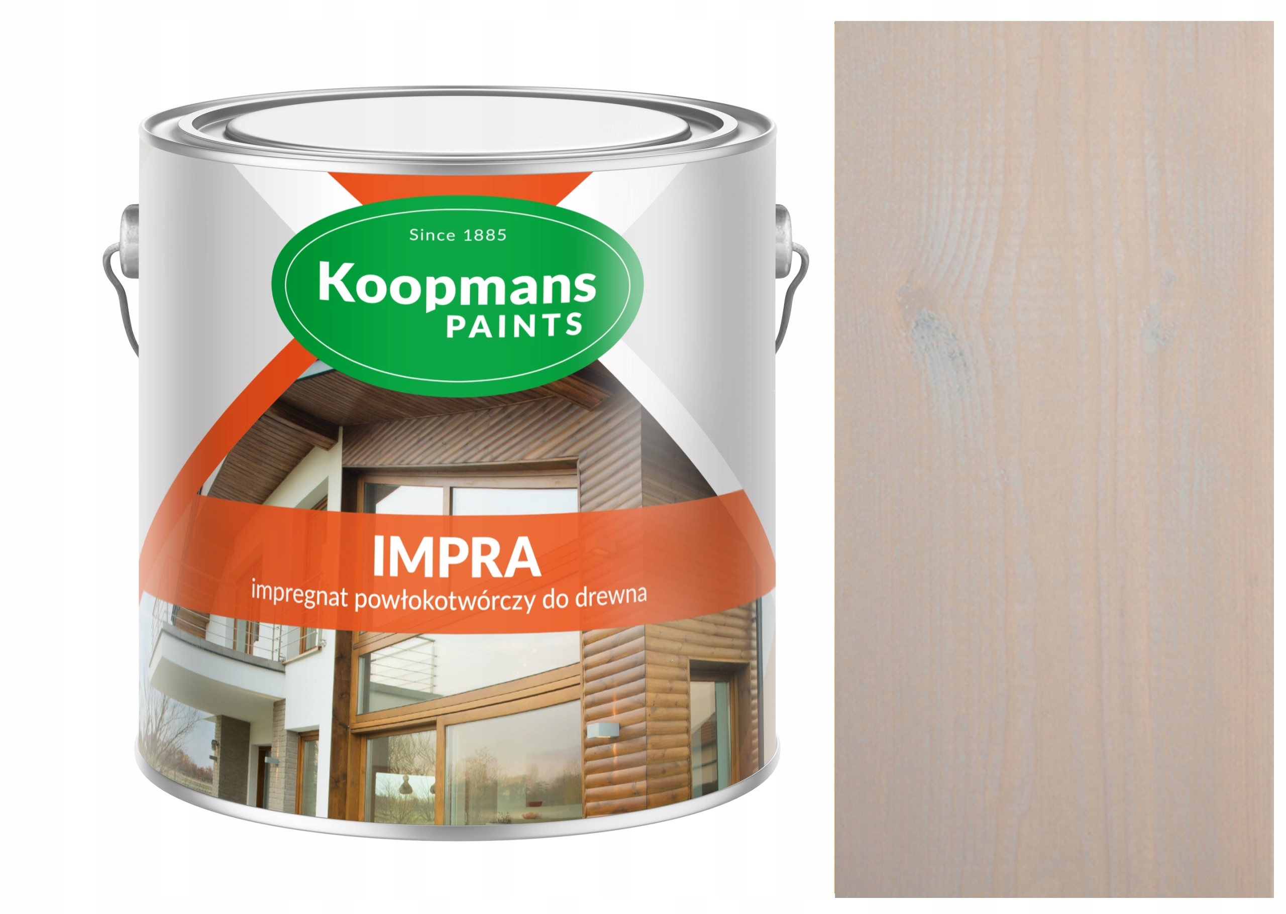 Koopmans Impra 2,5 l Povrchový Impregnat Na Dřevo Šedý Sardinský 020