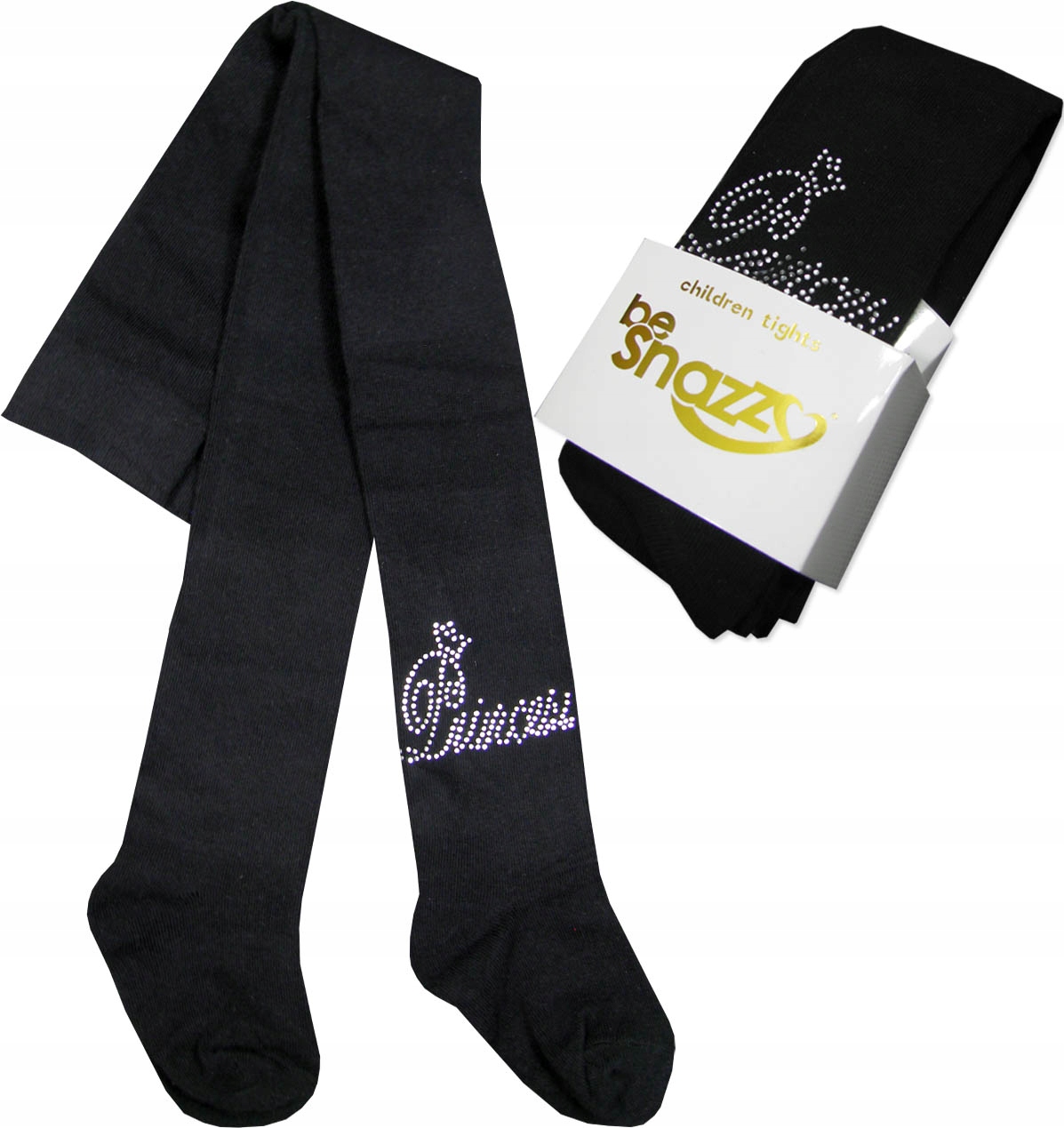 

104-110 Rajstopy z Cekinami bawełniane be Princesa