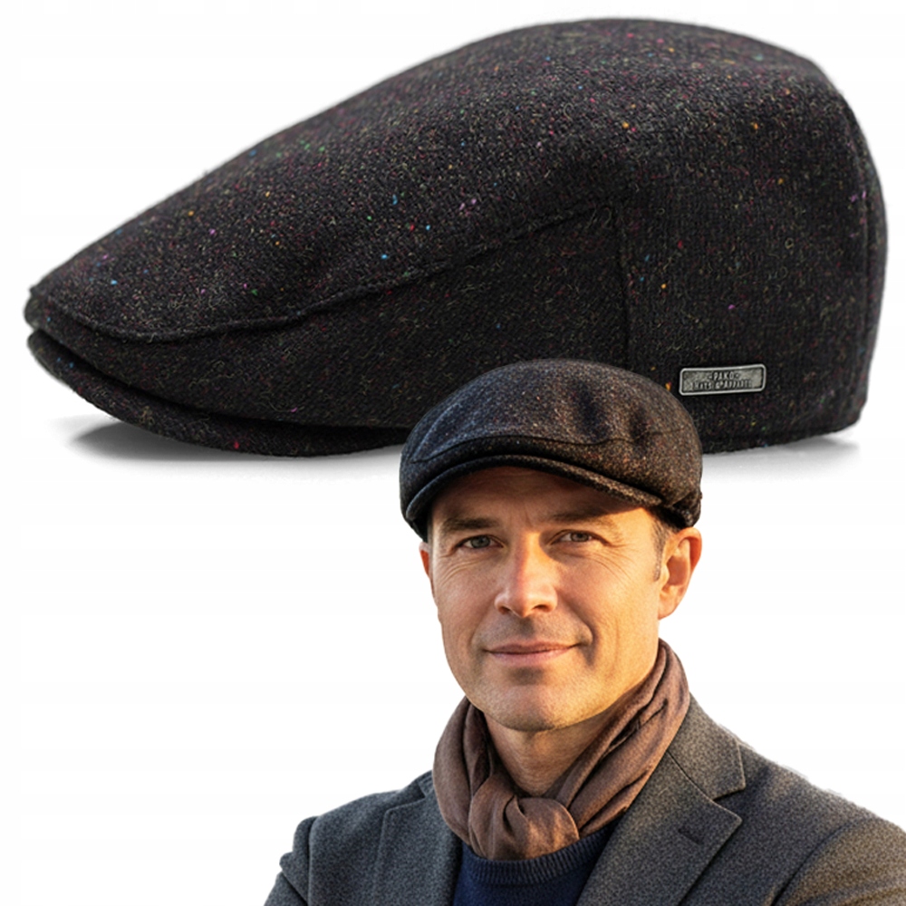 Pánská zimní zateplená čepice Čepice Premium 100% Vlněná Pako Jeans