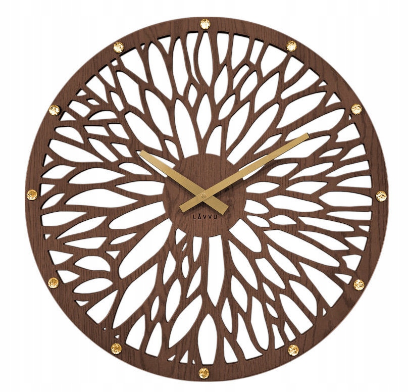 Efektné Nástenné Hodiny S Kryštálikmi LCT11 49 cm