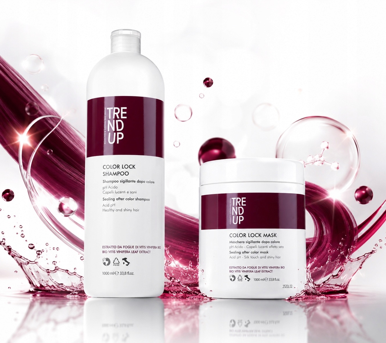 Sada Šampon Maska Trend Up Color Lock 1000 ml šampon po barvení