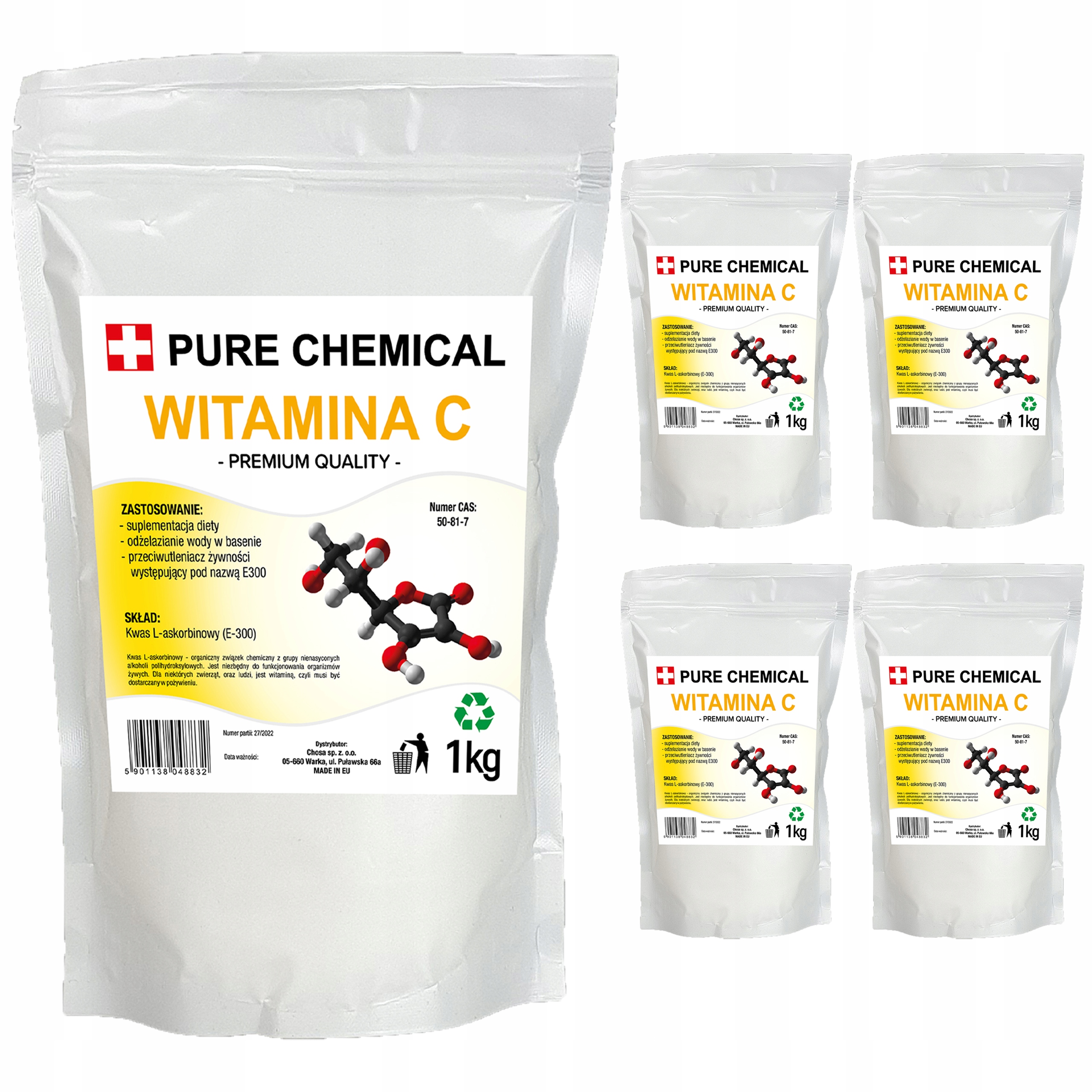 

Witamina C W Proszku Kwas L-askorbinowy Czda 5kg