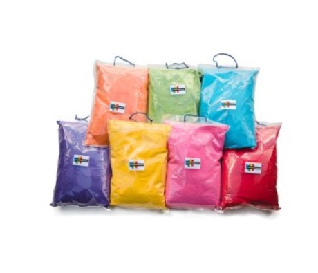 Barevný prášek Holi 7x 5 kg pudr Paka Big 35 kg velké Sáčky