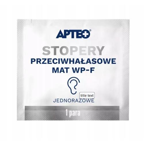Apteo Care Stopery przeciwhałasowe Mat Wp-F, jednorazowe, 1 para