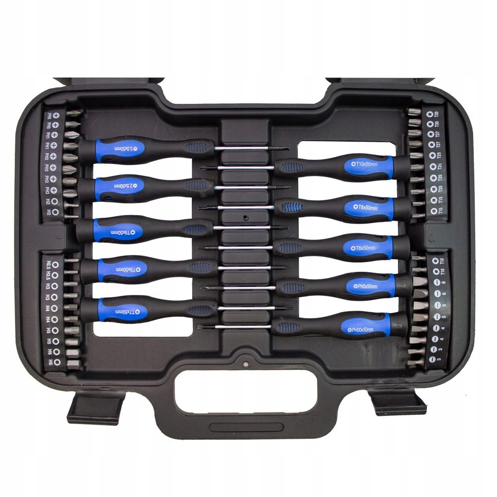 Wkrętaki bity TORX płaskie krzyżowe 58el. zestaw Liczba elementów zestawy