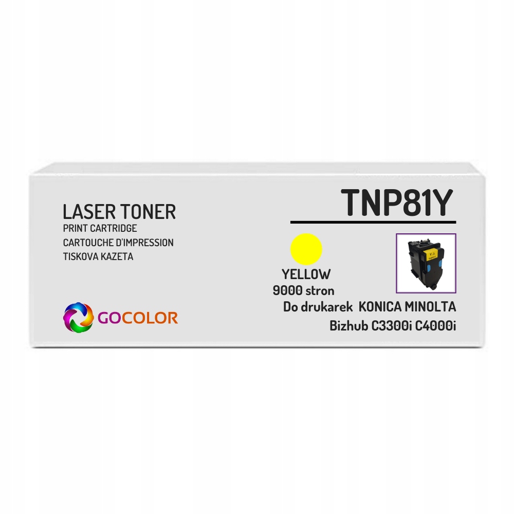 Toner TNP-81Y AAJW2D2 do Develop Ineo + C4000i Stan opakowania oryginalne