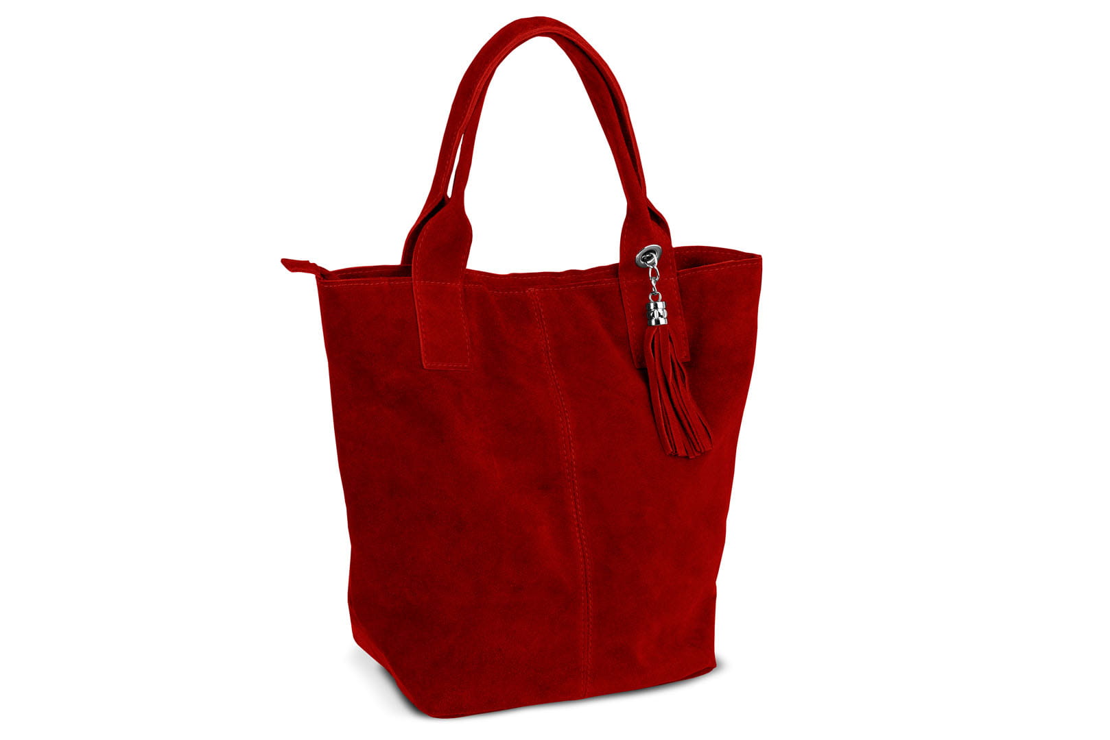 

Torba Skórzana Vera Pelle Zamszowy Worek Czerwona