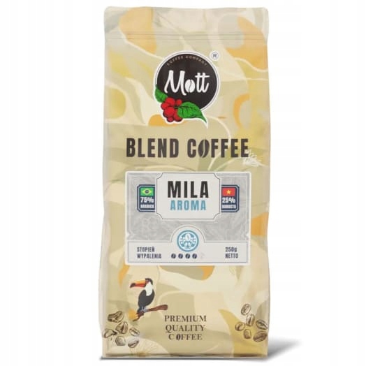 Levně Mott Coffee Mila Aroma Káva zrnková (75% Arabica 25% Robusta)