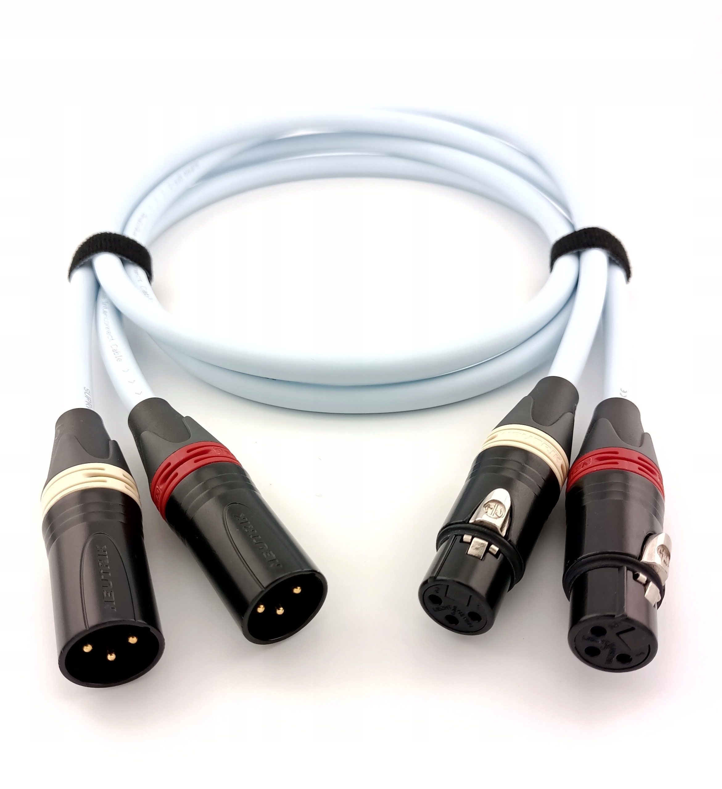 Ručne vyrobený prepojovací kábel Xlr Xlr Supra Eff-i 0,5 m, pár