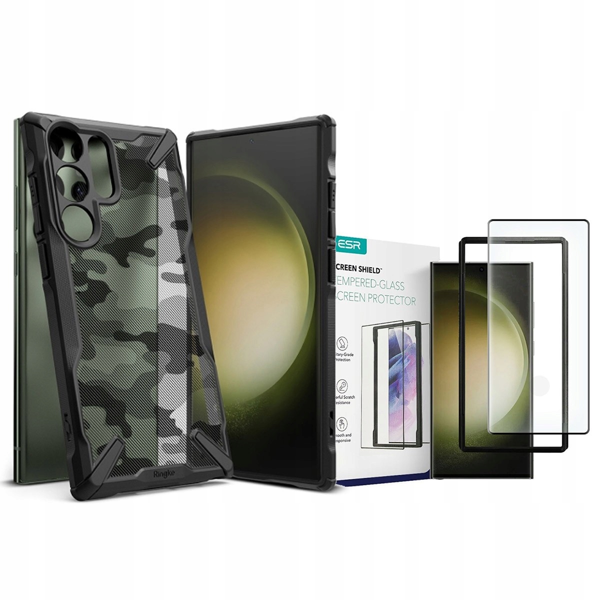 

Ringke etui do Galaxy S23 Ultra, plecki szkło