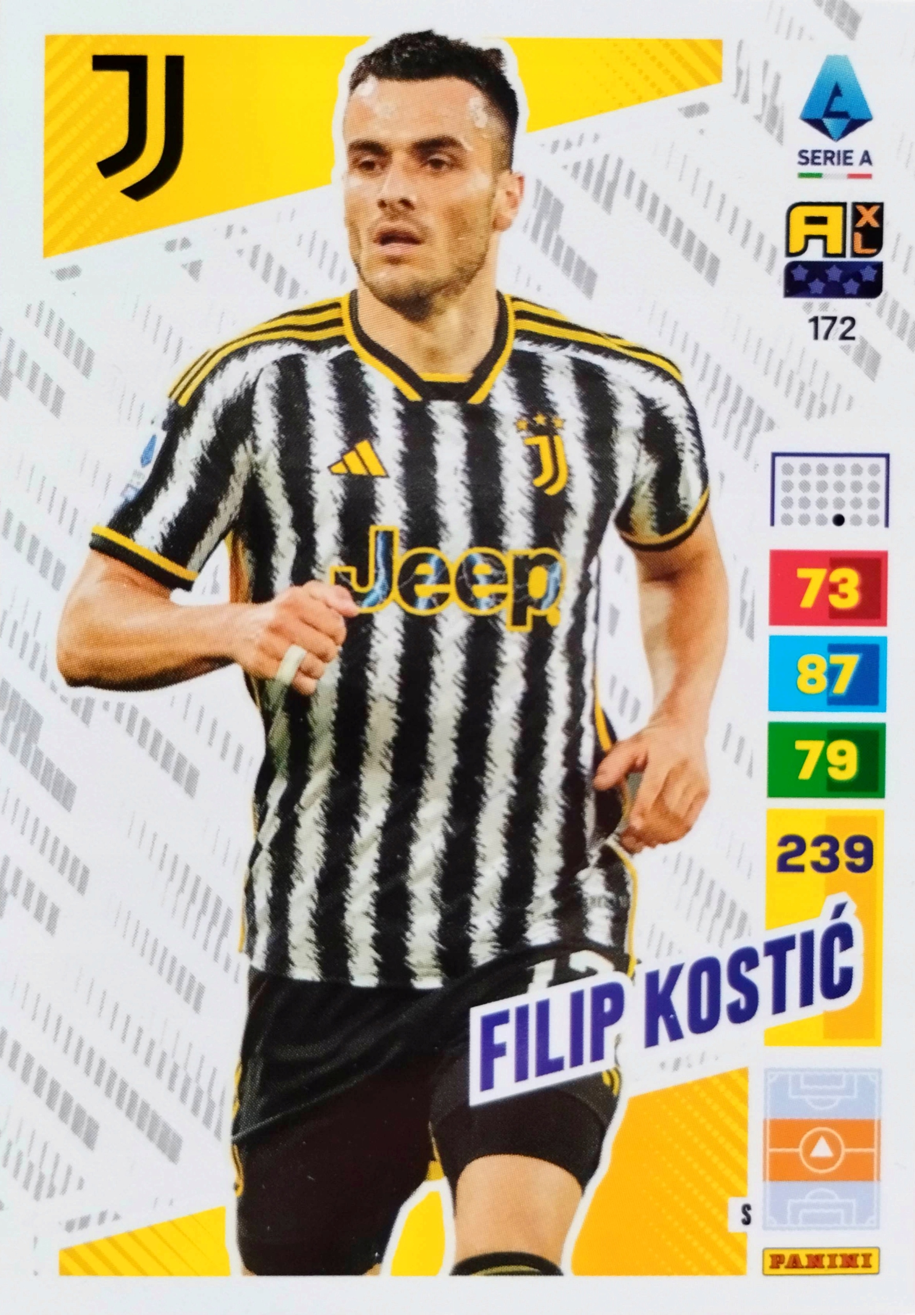 Panini Calciatori Liga Włoska 2023 2024 172 Filip Kostic Juventus