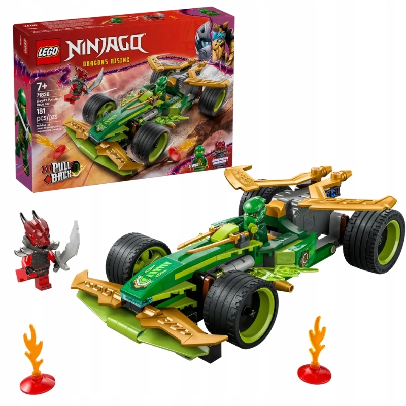 Lego Ninjago Závodní Auto Lloyda S Pohonem Typu Pull-back 181 El. 7+