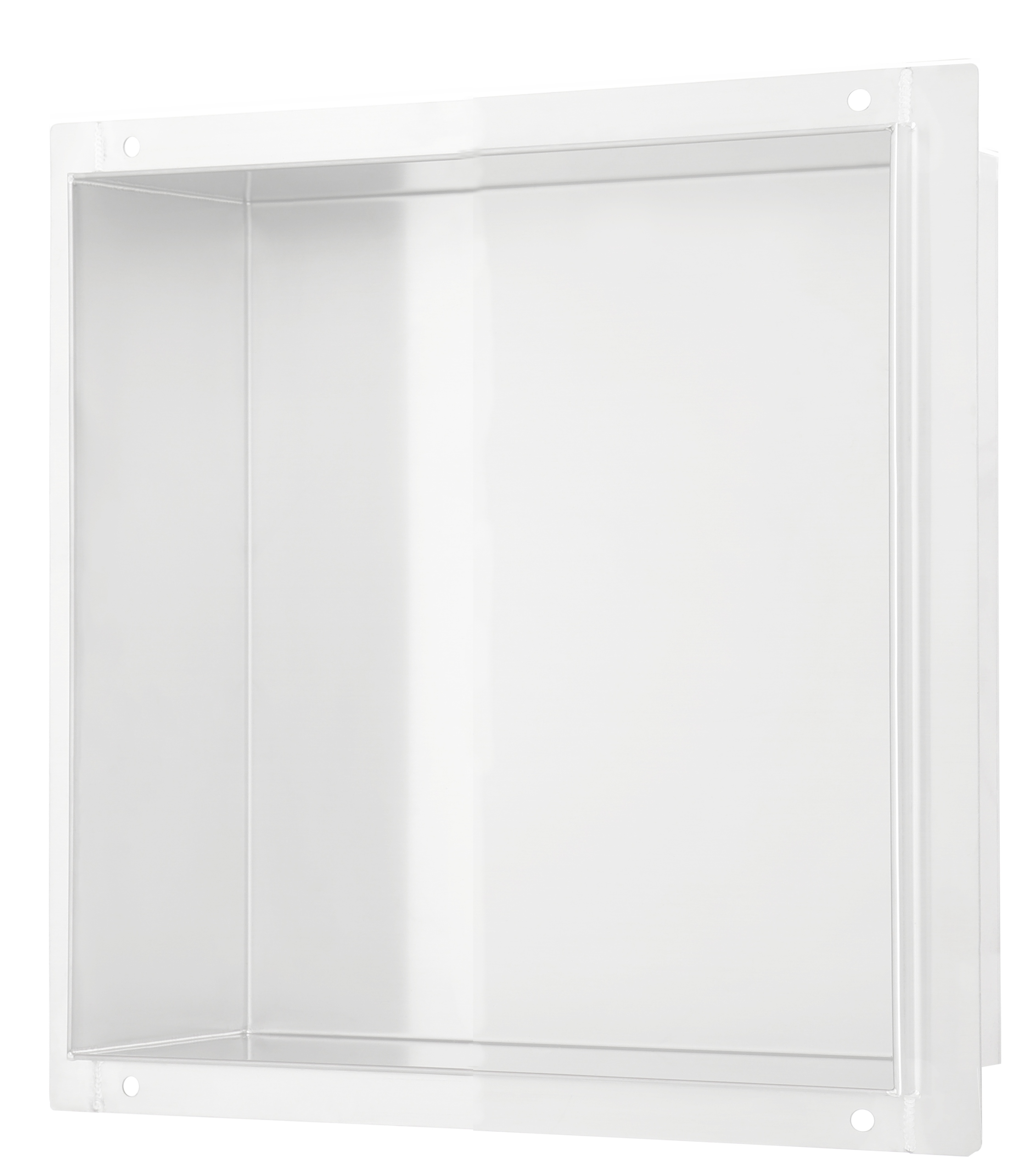 Aquatech Polica Vstavaná Skrinka Bez Goliera 30X30 CM Nerezová Oceľ Biela