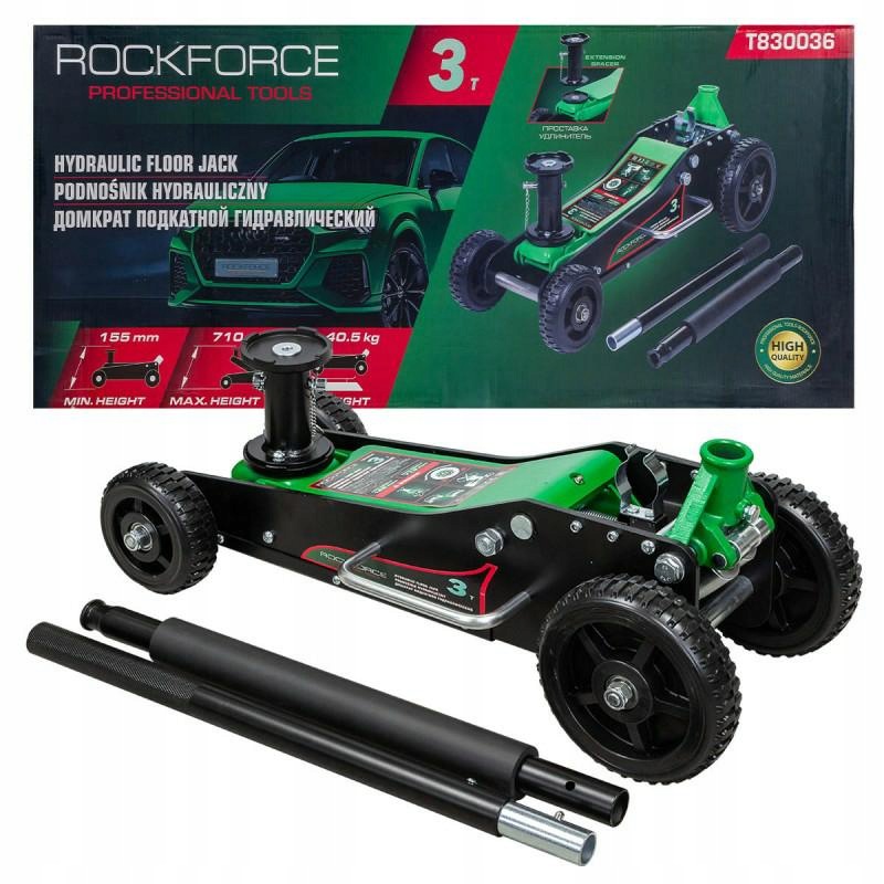 Hever 3T off-road h min 155 mm h max 710 mm Rockforce
