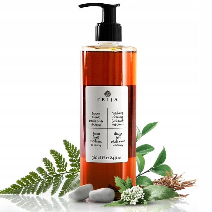 Prija Mydło Żel W Płynie Z Żeń-szeń Oczyszczające 3x 380ml Z Pompką