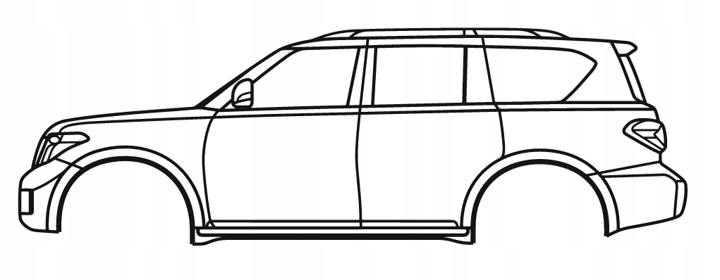 DEKORACJA ścienna Obraz Samochód NISSAN ARMADA 2ND GEN 2017