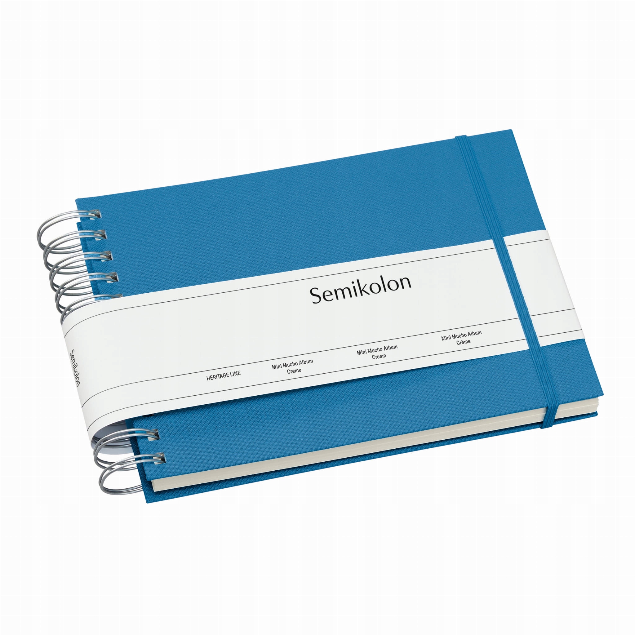 Album Semikolon Mini Mucho krémové kartičky, azzurro