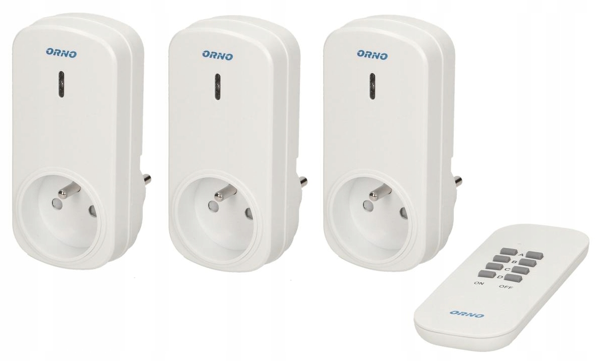 GNIAZDA BEZPRZEWODOWE Z PILOTEM OR-GB-417 3+1