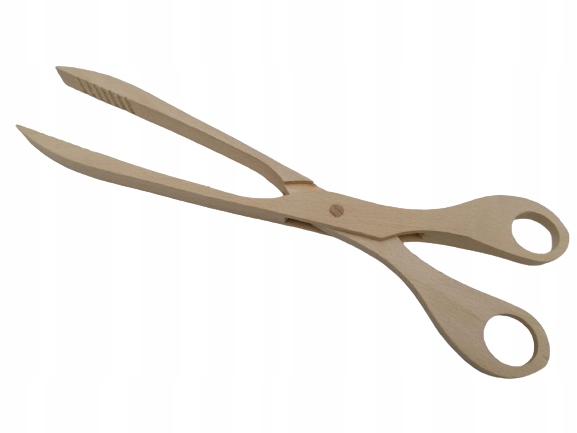 

Szczypce kuchenne nożyczki do grilla Drewniane Pl