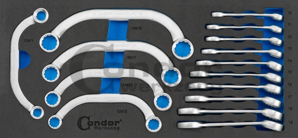 KLUCZE OCZKOWE GIETE PLASKIE KROTKIE 10 19 Condor