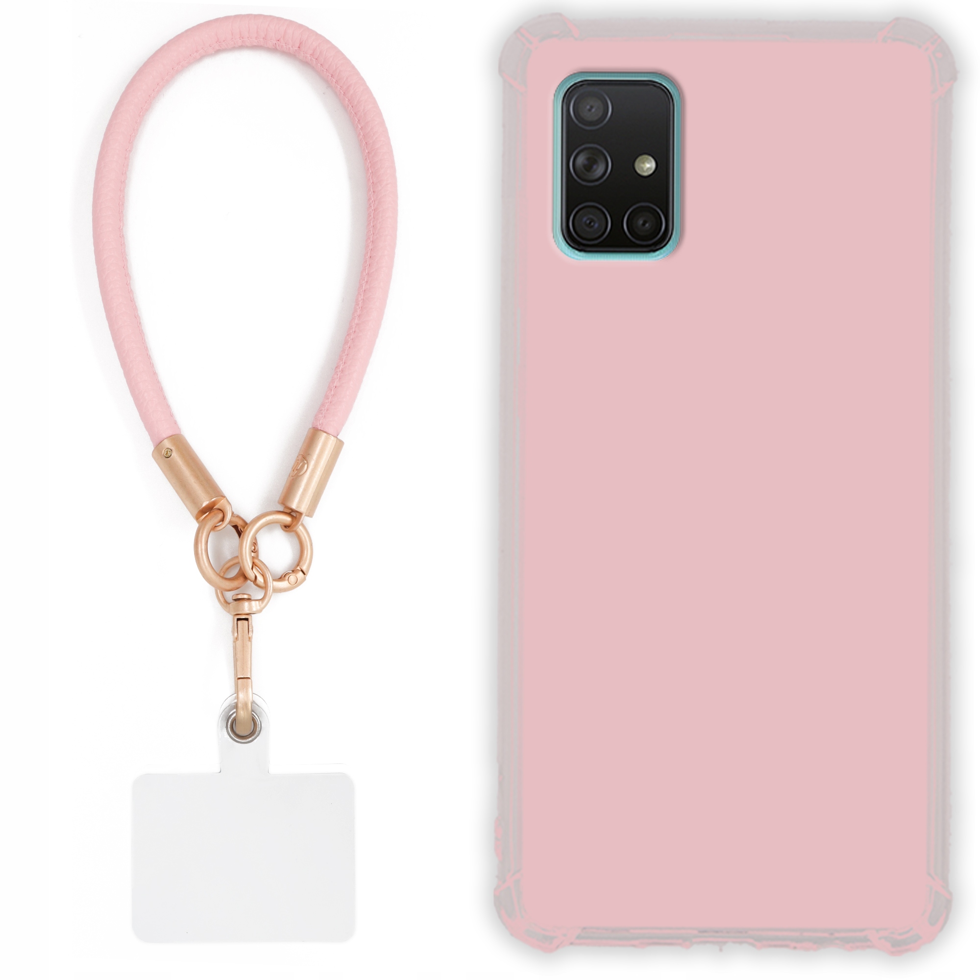 Pouzdro Pro Samsung A71 Case Antishock Pinky Růžové vodítko Sada Odolné Tpu