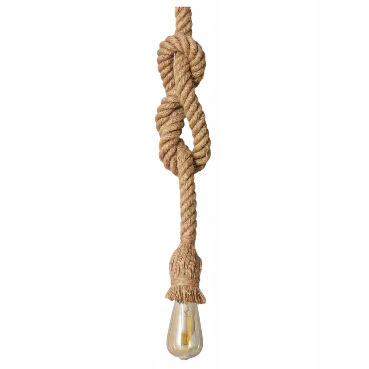 Závěsná bodová lampa konopná přírodní boho rustikální Abruzzo