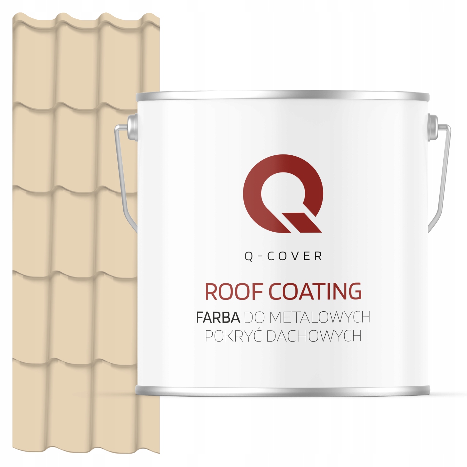 Farba Na Kovové Strechy, Oceľ Krémovo Béžová, Ral 1015 5 L Polomatná