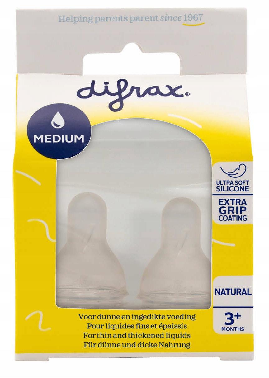 DIFRAX SMOCZEK NA WĄSKĄ BUTELKĘ ŚREDNI PRZEPŁYW 2SZT Marka Difrax