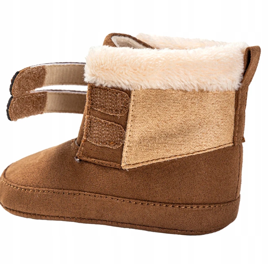 ZIMOWE BUCIKI kozaki dla chłopca KOZACZKI CHŁOPIĘCE 6-12 m 12cm 18/19 BRĄZ Marka Inna marka