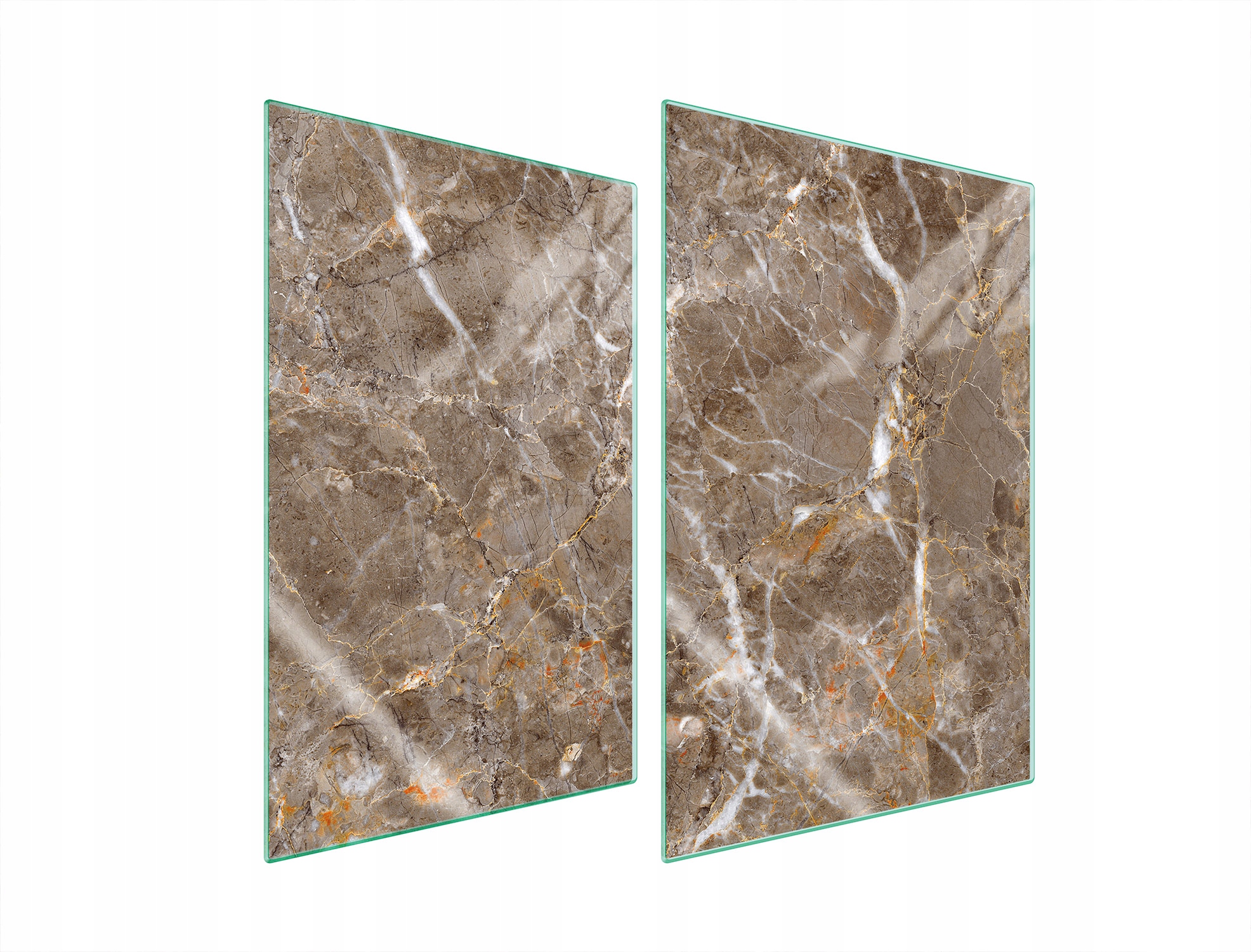 Skleněná Ochranná Deska Do Kuchyně 2x35x52 Mramorové Tvrzené Sklo