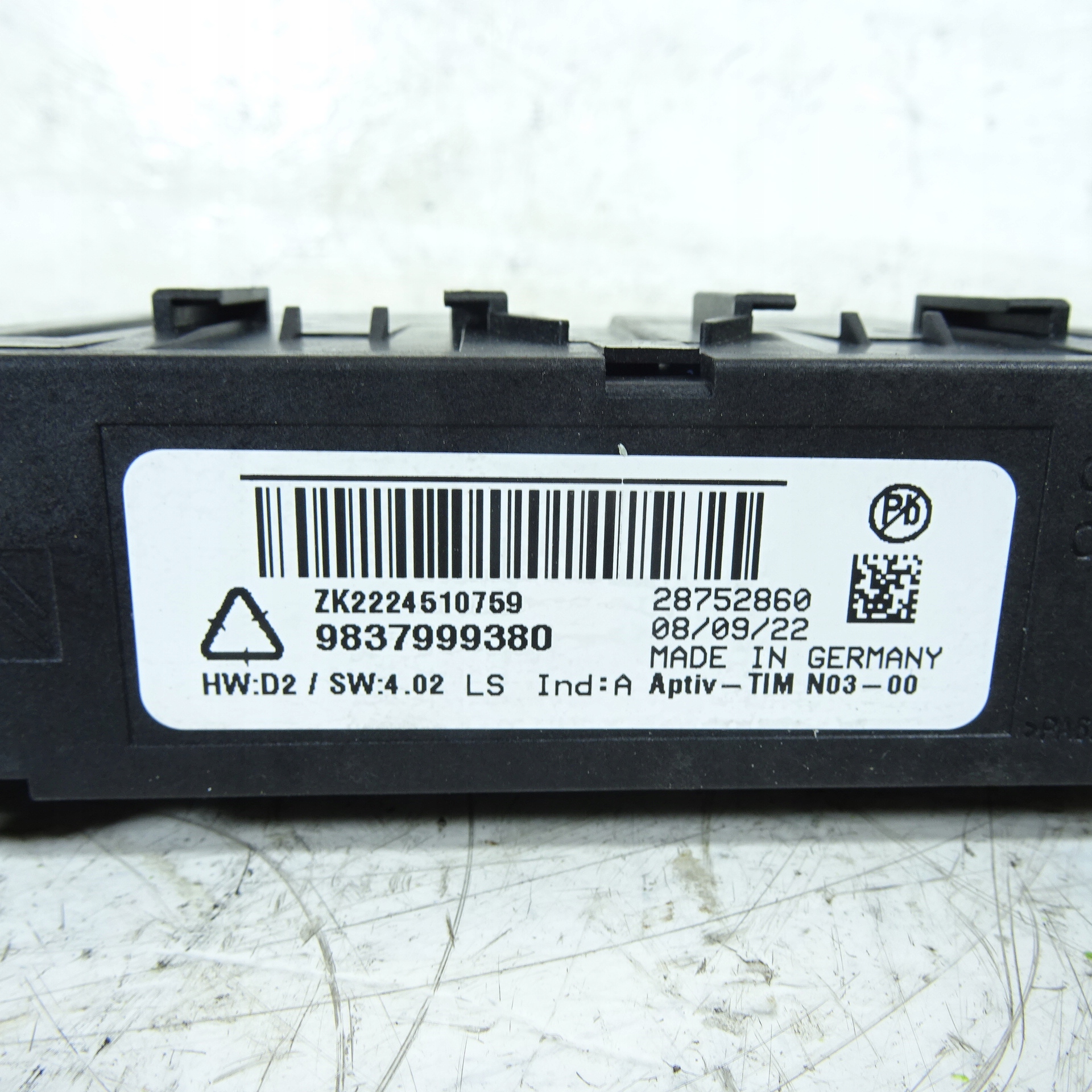 TOYOTA PROACE CITY modulo parcheggio 9837999380