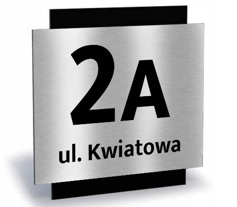 

tabliczka tablica Adresowa numer domu 25x25 alu.