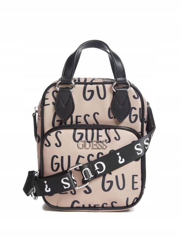 Guess dámská kabelka, crossbody Nylon hnědá