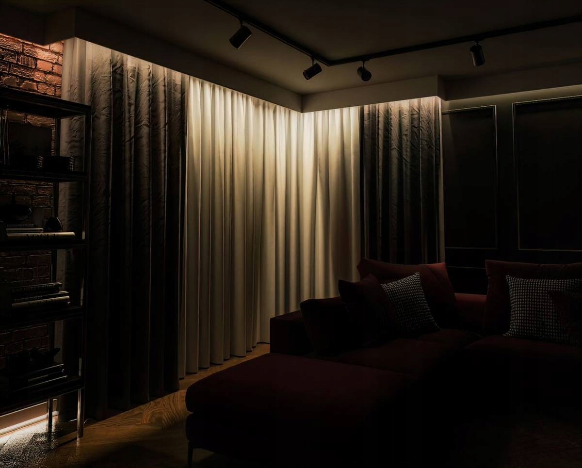 Listwa karniszowa MASKUJĄCA LK-01 LIGHTBLOCKER LED Szerokość 40 mm