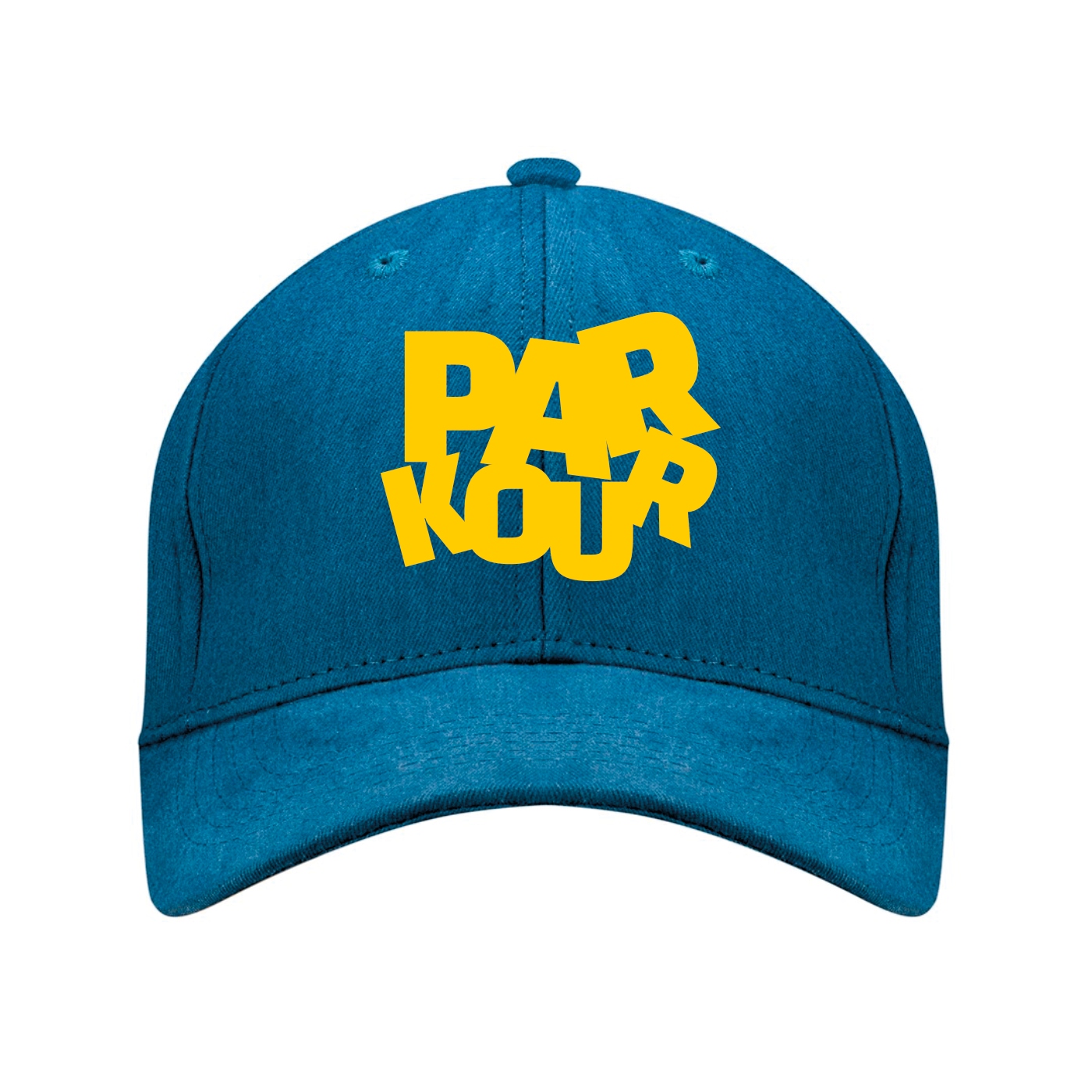 CZAPKA Z DASZKIEM I METALOWYM ZAPIĘCIEM Z NADRUKIEM PARKOUR HAFT